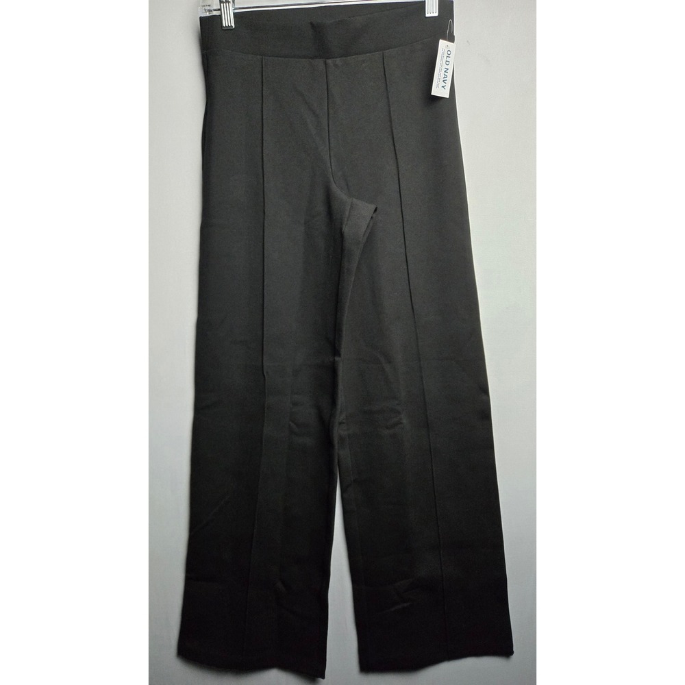 Old Navy Stevie Straight High Rise Black Comfort Waistband Pants Small NWT